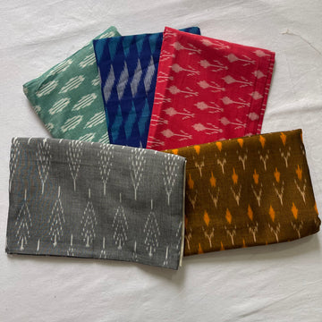π Festive Combo Offer: Handloom Ikkat Blouse Fabric β Set of 5 (1 Meter Each) π
