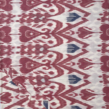 Central Asian Ikkat Cotton Fabric