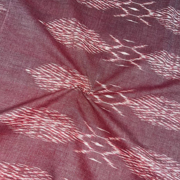 Pastel PInk Ikkat Pochampally Cotton Fabric