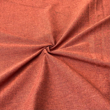 Brown Colour Cotton Ikkat Fabric