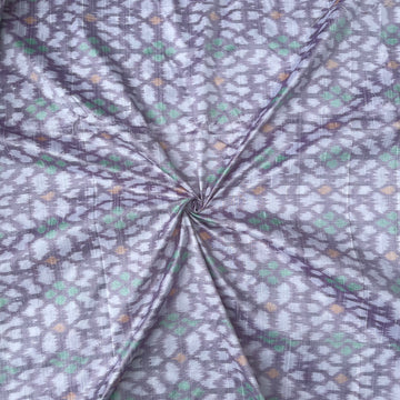 Ikkat Raw silk Fabric