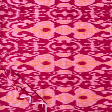 Central Asian-Inspired Ikkat Cotton Fabric