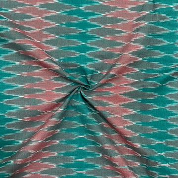 Computer Design Pochampally ikkat Cotton Fabric