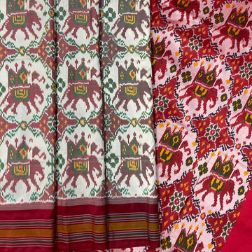 Ambari Patola ikkat sari