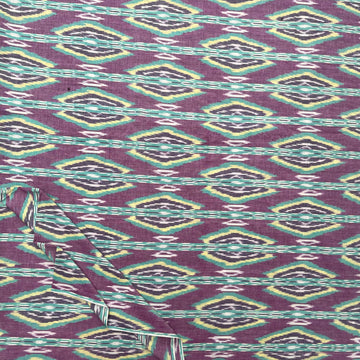 Central Asian-Inspired Ikkat Cotton Fabric