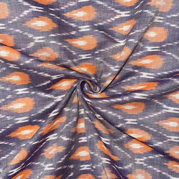 mercerised-ikkat cotton Fabric