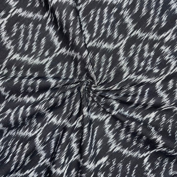 Weft Ikkat Handloom Fabric