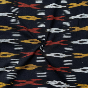 Colour Ikkat Cotton Fabric