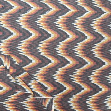 Central Asian-Inspired Ikkat Cotton Fabric