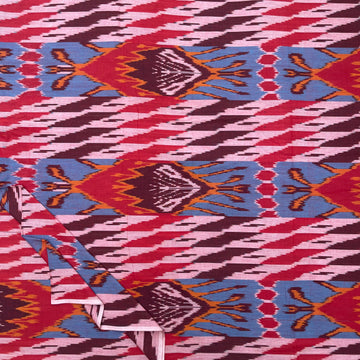 Central Asian Ikkat Cotton Fabric