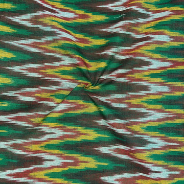 Multi Color Pochampally ikkat Cotton Fabric