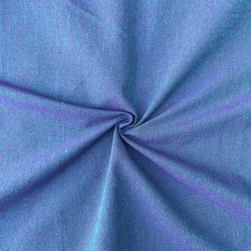 Blue Colour Cotton Ikkat Fabric