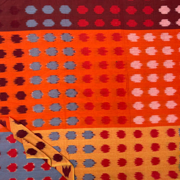 Central Asian Ikkat Cotton Fabric