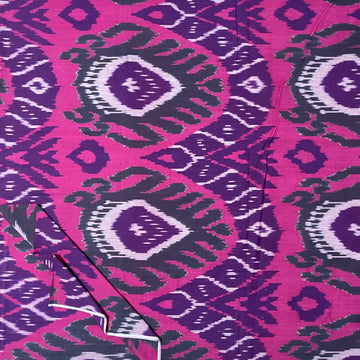 Mazda Base Uzbek Ikkat Cotton Fabric