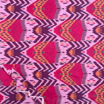 Central Asian Ikkat Cotton Fabric