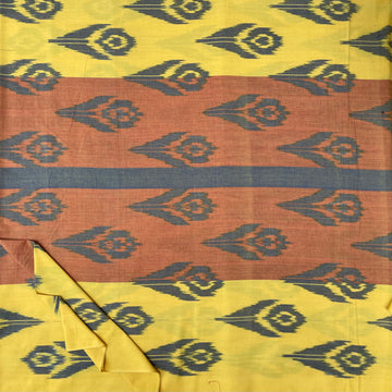 Central Asian-Inspired Ikkat Cotton Fabric