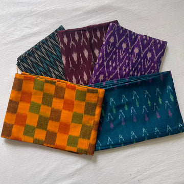 π Festive Combo Offer: Handloom Ikkat Blouse Fabric β Set of 5 (1 Meter Each) π