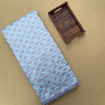 Pure Ikkat Raw silk Fabric