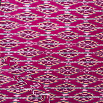 Central Asian-Inspired Ikkat Cotton Fabric