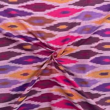 Multi Color Pochampalli Ikkat cotton Fabric