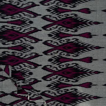 Central Asian Ikkat Cotton Fabric