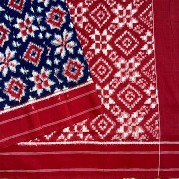 4 Mofits Telia Rumal Ikkat Cotton Sari