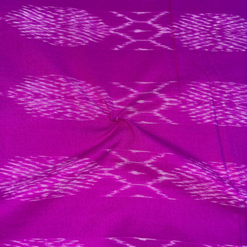 Purple Ikkat Pochampally Ikkat Cotton Fabric