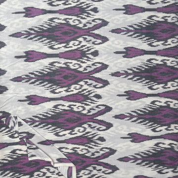 Central Asian Ikkat Cotton Fabric