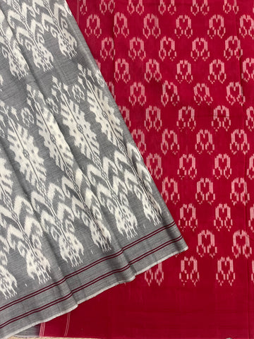 Uzbek Ikkat Cotton Sari