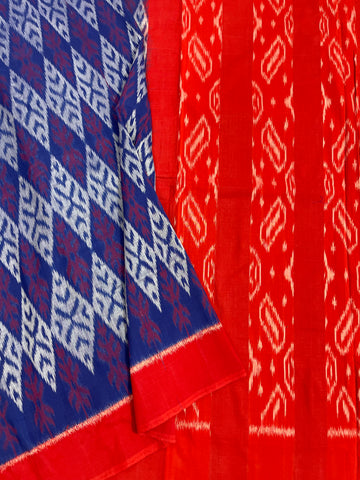 Combodian Ikkat Cotton Sari
