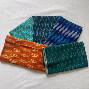 π Festive Combo Offer: Handloom Ikkat Blouse Fabric β Set of 5 (1 Meter Each) π