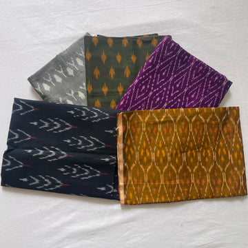π Festive Combo Offer: Handloom Ikkat Blouse Fabric β Set of 5 (1 Meter Each) π
