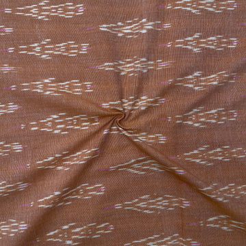 Light Yelow Colour Ikkat Cotton Fabric