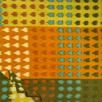 Central Asian Ikkat Cotton Fabric
