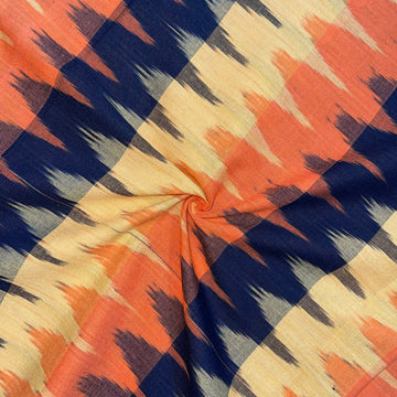 3D Pochampally ikkat Cotton Fabric