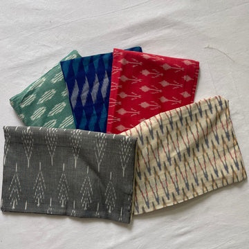 π Festive Combo Offer: Handloom Ikkat Blouse Fabric β Set of 5 (1 Meter Each) π