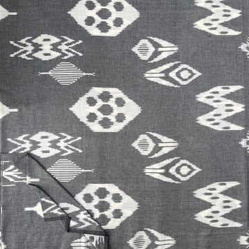 Central Asian-Inspired Ikkat Cotton Fabric
