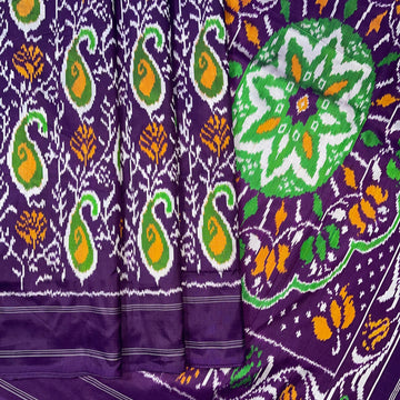 Paisley Mofits Ikkat pure silk Saree m
