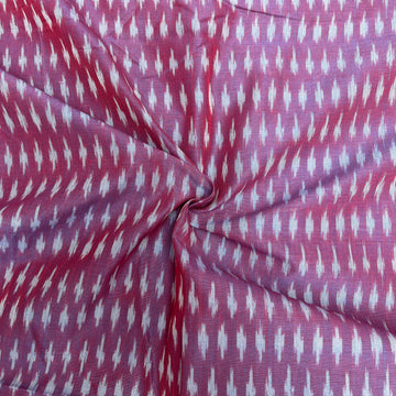 Mersiced Purple ikkat Cotton Fabric