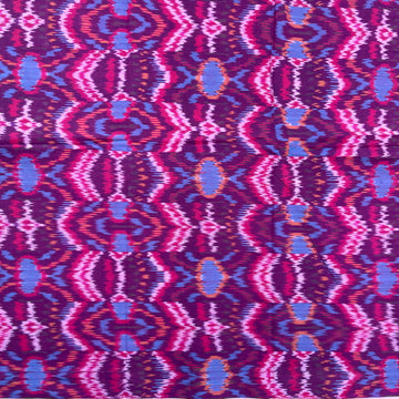 Mazda Pink central Asian Ikkat Fabric