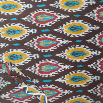 Central Asian Ikkat Cotton Fabric