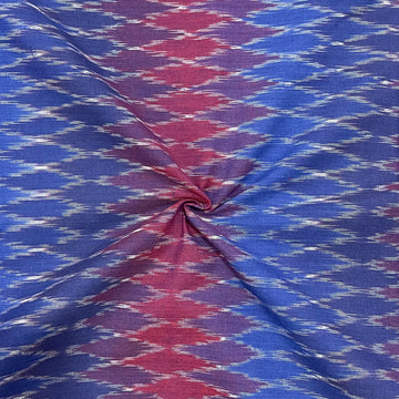 Computer Design Pochampally ikkat Cotton Fabric
