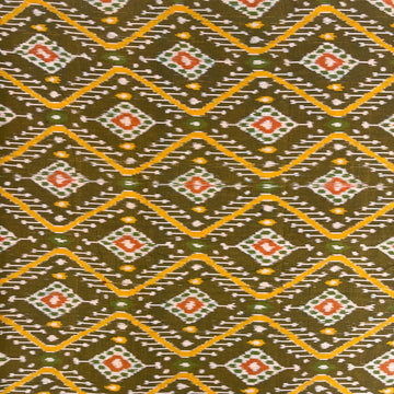 Cambodian Ikkat Cotton Fabric