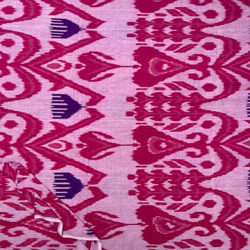 Central Asian Ikkat Cotton Fabric