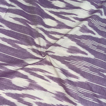 Lavender Ikkat Cotton Fabric