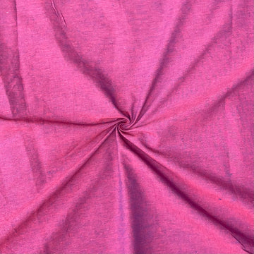 Magenta Pink Colour Cotton Ikkat Fabric