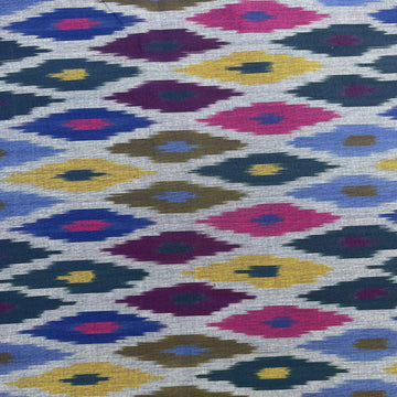 Multi ikkat cotton fabric