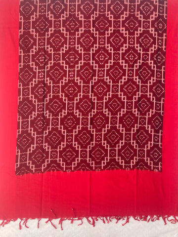 Pochmapally Ikkat Cotton Duppata