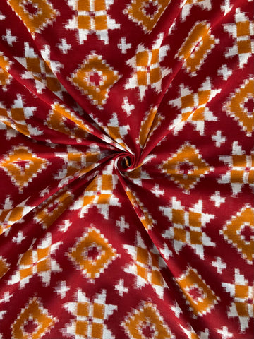 Mustard & Yellow Telia Cotton Fabric