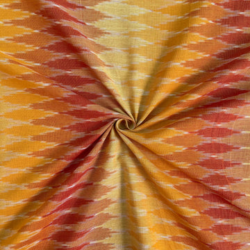 Computer Design Ikkat Cotton Fabric
